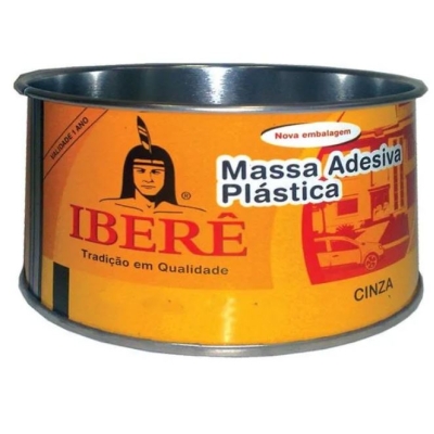 Massa adesiva plástica 400g cinza Iberê