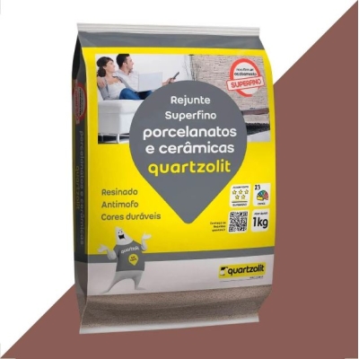 Rejunte Quartzolit P/ Porcelanato Marrom Café 1Kg