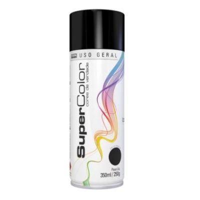 Tinta Spray Preto Brilhante Uso Geral 350ml TekBond