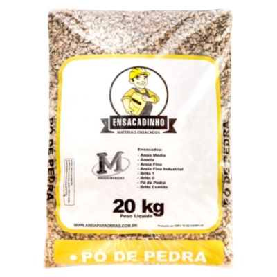 PO DE PEDRA SACO 20 KG (1MT = 70 SACOS)