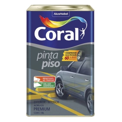 Tinta Pinta Piso Fosco Branco 18 Litros Coral 