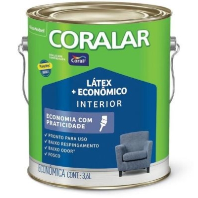 Tinta Latex Coralar + Econômico Neblina Paulista 3,6L Coral