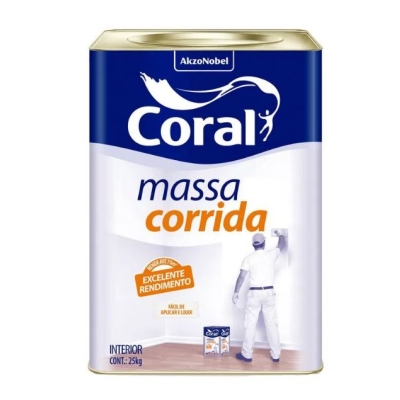 Massa Corrida 25kg Coral