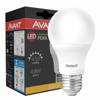 LAMPADA DE LED 4,8W AVANT LUZ AMARELA