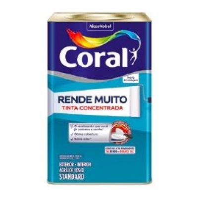 TINTA CORALAR 16LT TUBARAO BRANCO RENDE MUITO