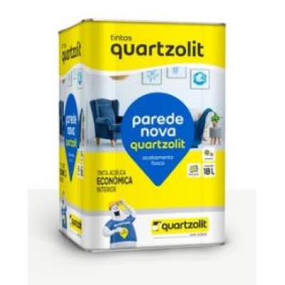 Tinta Parede Nova Econômica Quartzolit Branco Neve 18L