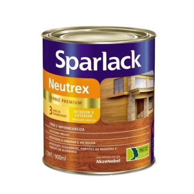 Verniz Sparlack Neutrex Brilhante Mogno 900ml