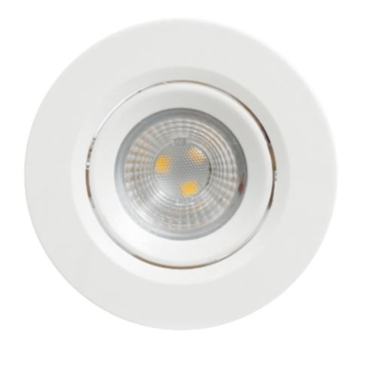 SPOT REDONDA LED 3W LUZ QUENTE