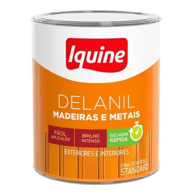 Tinta Esmalta Brilhante Delanil Branco Neve 750ml Iquine