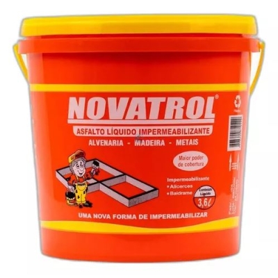 Impermeabilizante Asfalto Frio 3,6L Novatrol