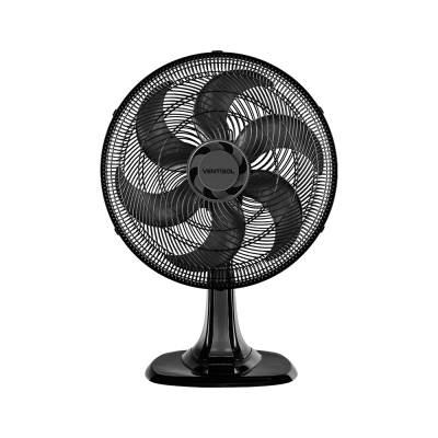 Ventilador Turbo de Mesa Preto 40cm Ventisol