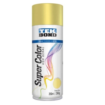 Tinta Spray Dourado Metalico 350ml/250g Tekbond