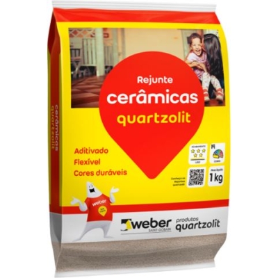 Rejunte Quartzolit P/ Cerâmica Caramelo 1kg